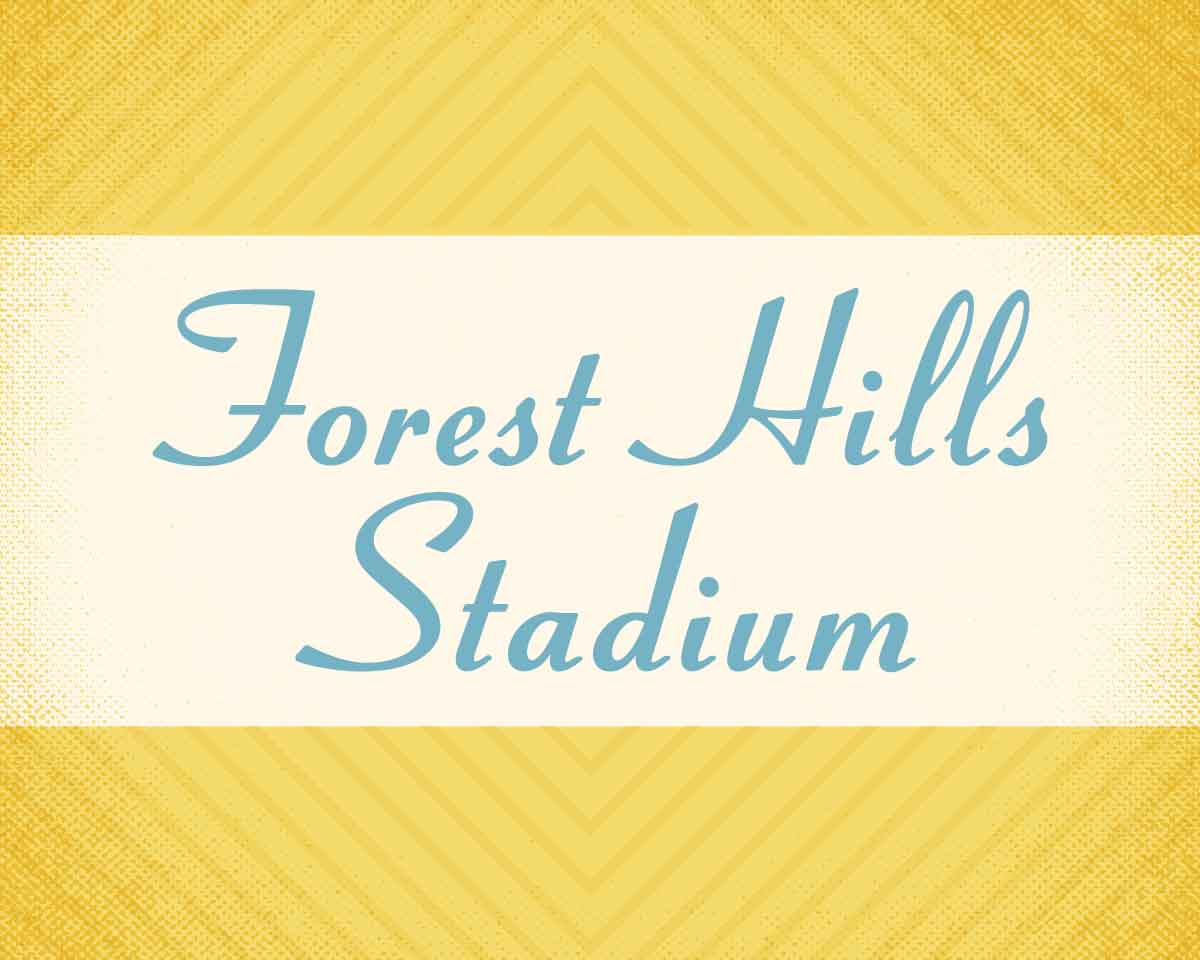 Forest Hills Stadium - Food vendors from around the city ✓ Free water  re-fill stations ✓ Friends who you have yet to meet ✓ Amazing live music ✓  We've got plenty of
