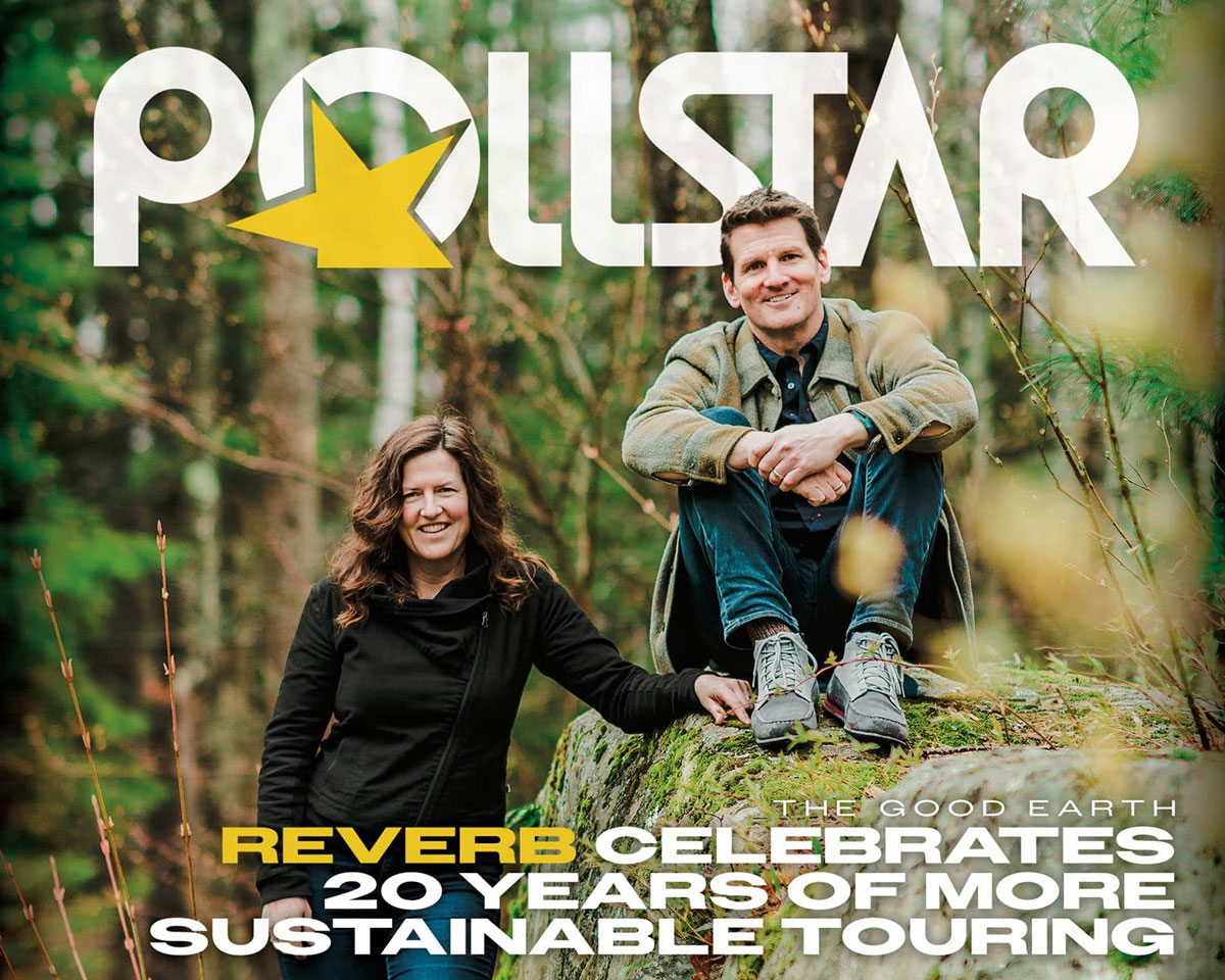 REVERB Co-Founders and Co-Executive Directors on the cover of Pollstar